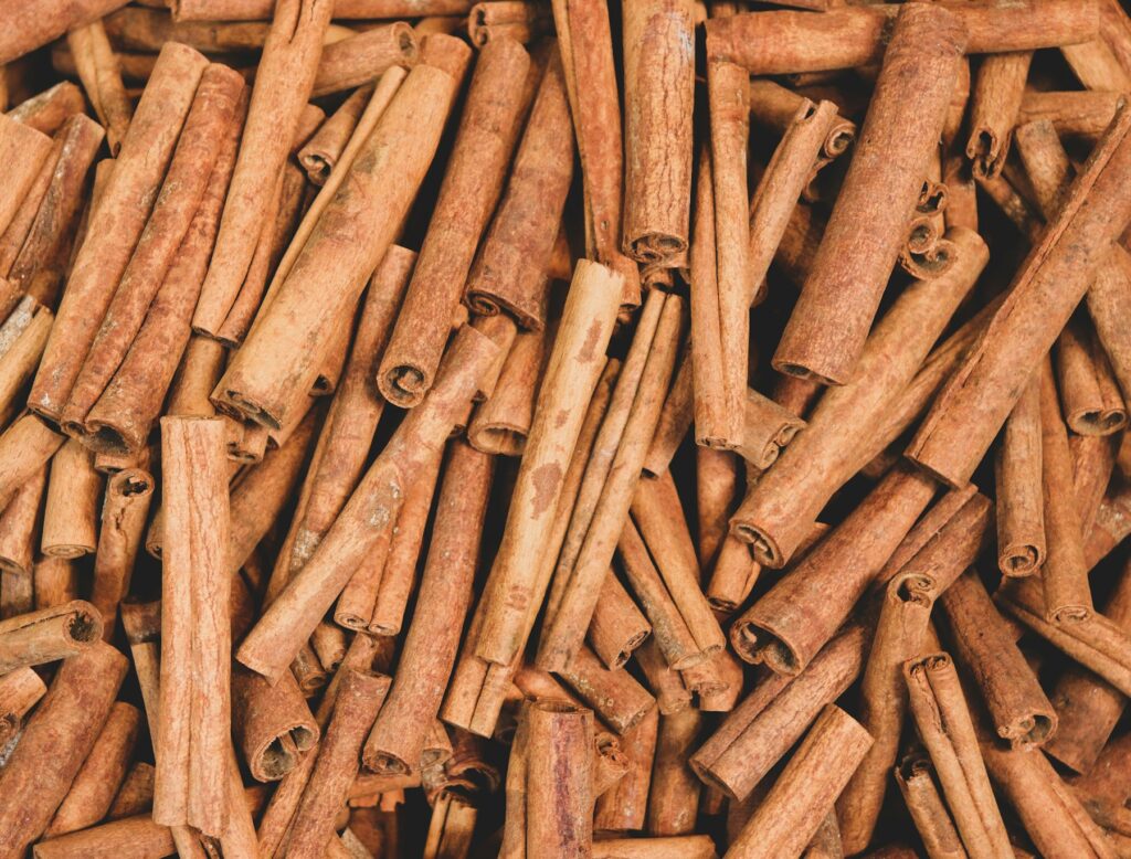 Cinnamon quills and spices